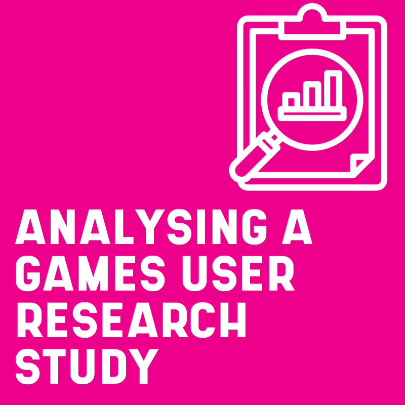 Tips for analysing a games user research study