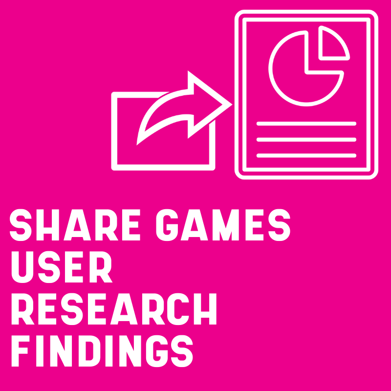 Learn the most effective and valuable ways to share games user research findings