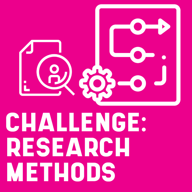 Learn more about this month's games user research challenge; research methods