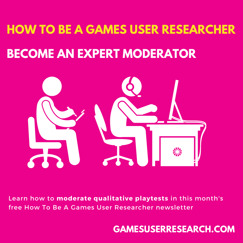 Learn to moderate playtests