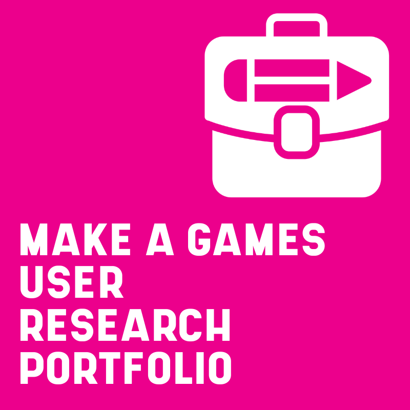 Learn about the benefits of creating a games user research portfolio