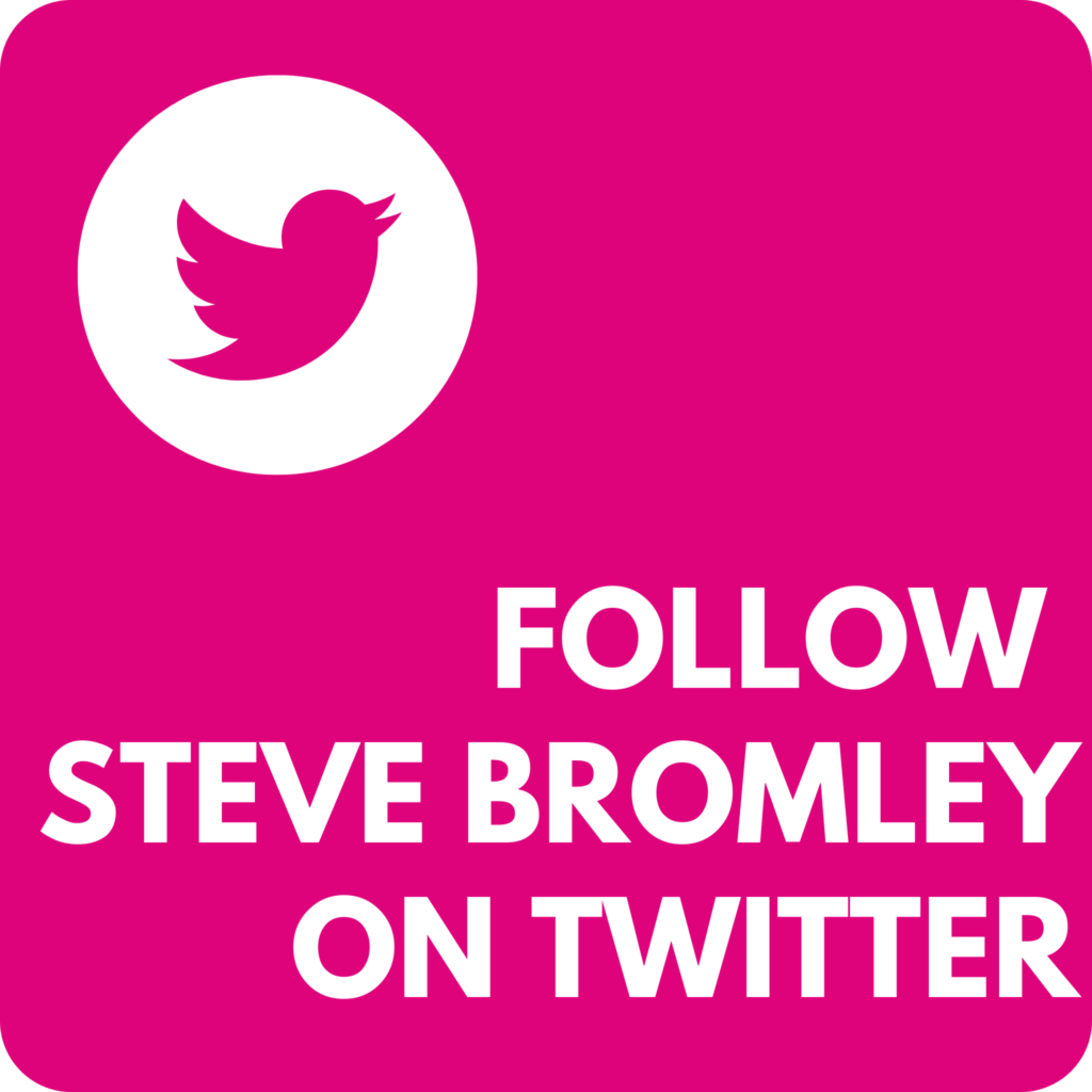 Follow Steve Bromley on Twitter