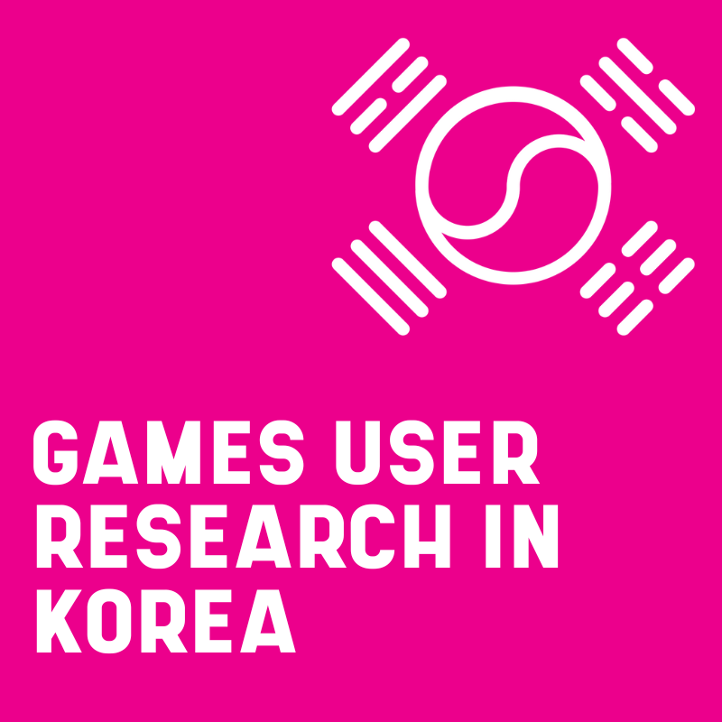 Games User Research in Korea