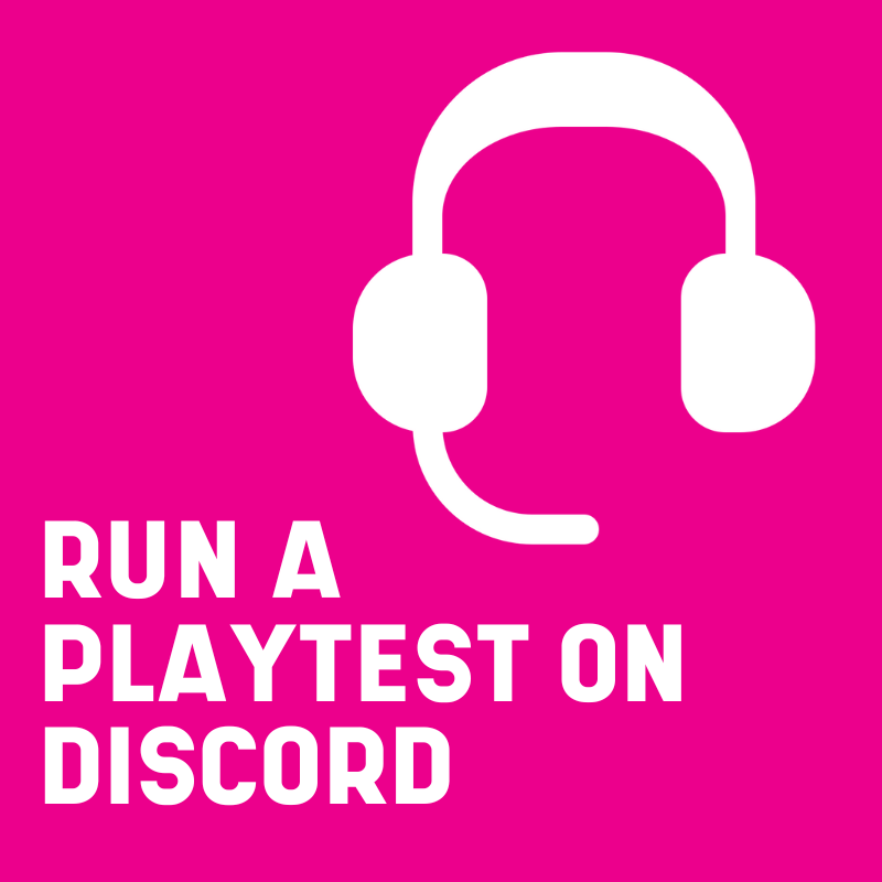 Run a playtest on discord